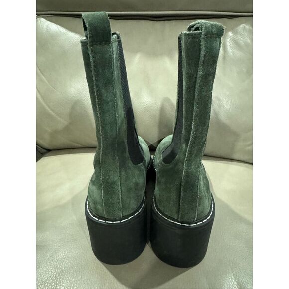 NINE WEST Dolea Chelsea Lug Sole Suede Platform Boots - Picture 5 of 8